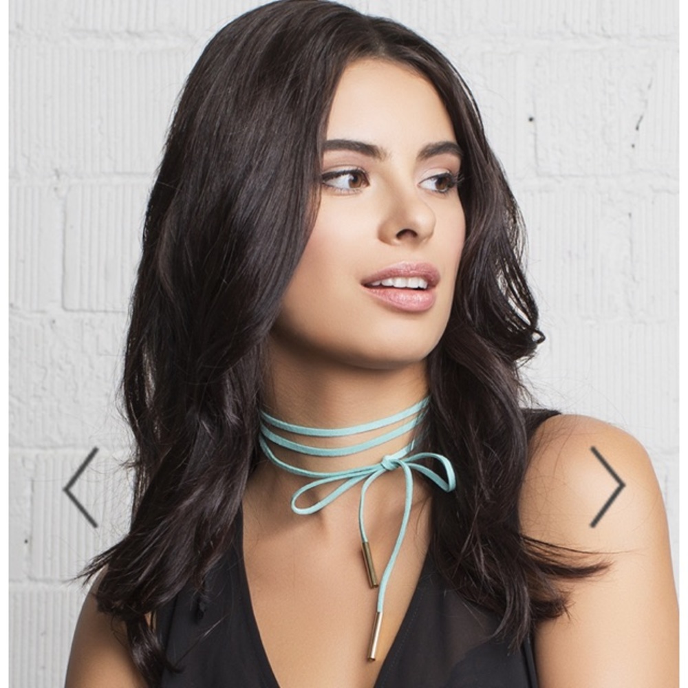 NWT Sterling Forever tied up suede choker